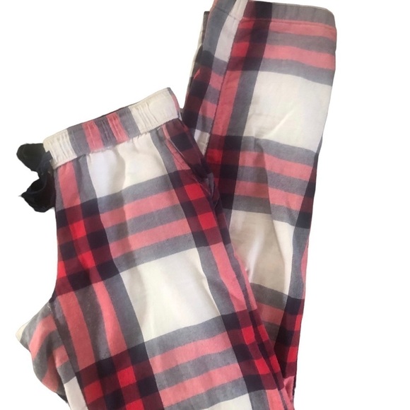Aerie Plaid Drawstring Sleep Lounge Pant S Pull On Flannel Elastic Waist Pockets - Picture 2 of 5